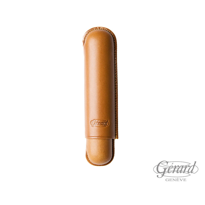 CIGAR CASE NATURAL LEATHER 1 PIECE CEPO 60