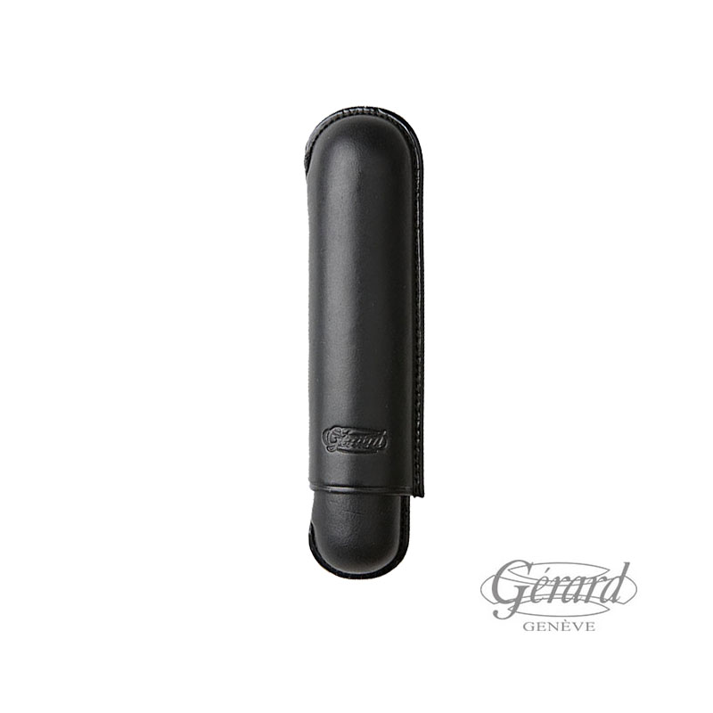 CIGAR CASE BLACK LEATHER 1 PIECE CEPO 60