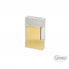 LIGNE 2 SMALL PLATINUM AND BRUSHED GOLD LIGHTER