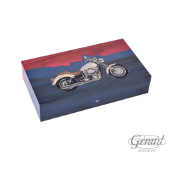 HUMIDOR ELIE BLEU MOTORBIKE BLUE