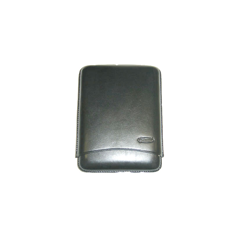 CIGAR CASE LEATHER GRAND CORONA BLACK 4 PIECES