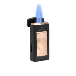 LIGHTER XIKAR ION NOIR/ROSE DOUBLE FLAME