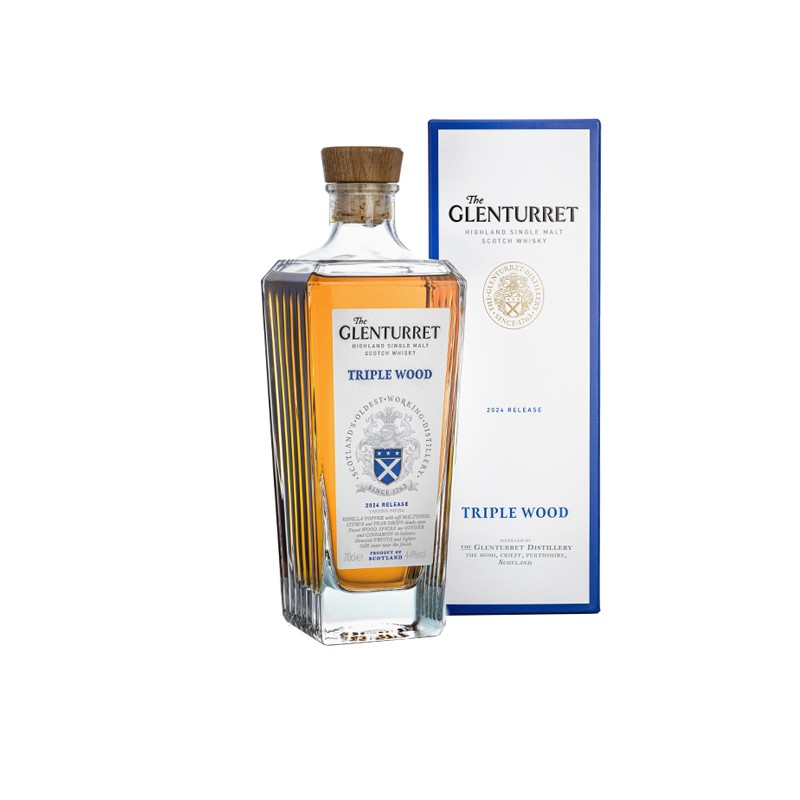 THE GLENTURRET TRIPLE WOOD SINGLE MALT SCOTCH WHISKY