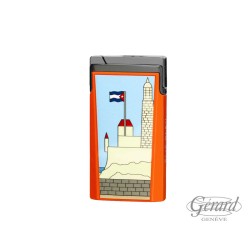 BRIQUET ELIE BLEU J-15 CASA CUBANA ORANGE GUNMETAL