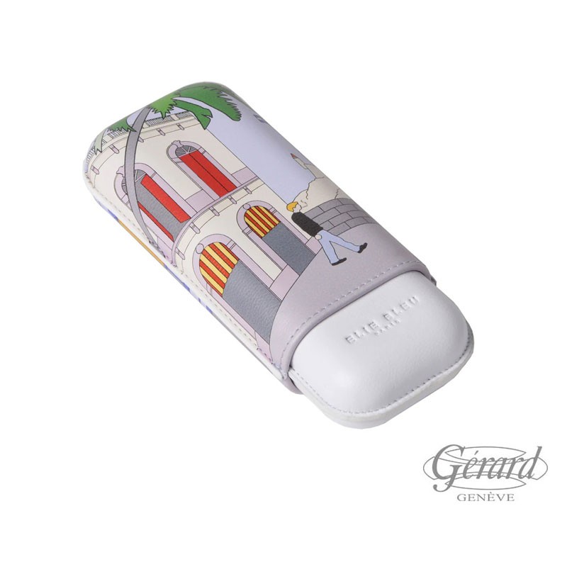 ETUI ELIE BLEU CASA CUBANA 2 CIGARS