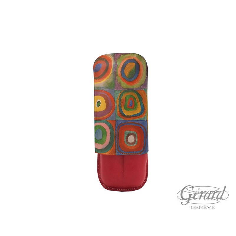 ETUI RECIFE CERCLES KANDINSKY 2 CIGARES RED
