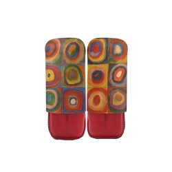 ETUI RECIFE CERCLES KANDINSKY 2 CIGARES RED