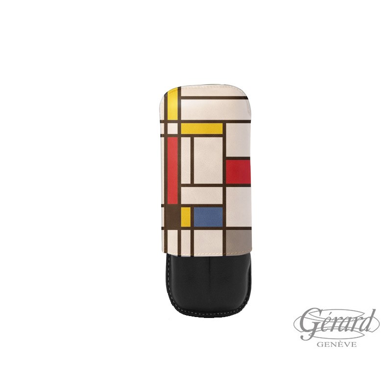 ETUI RECIFE MONDRIAN 2 CIGARES BLACK DAHLIA