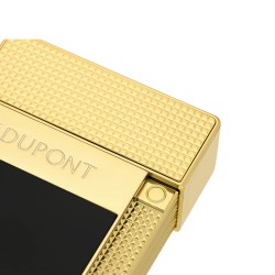DUPONT TABLE LIGHTER BLACK LACQUER GOLD